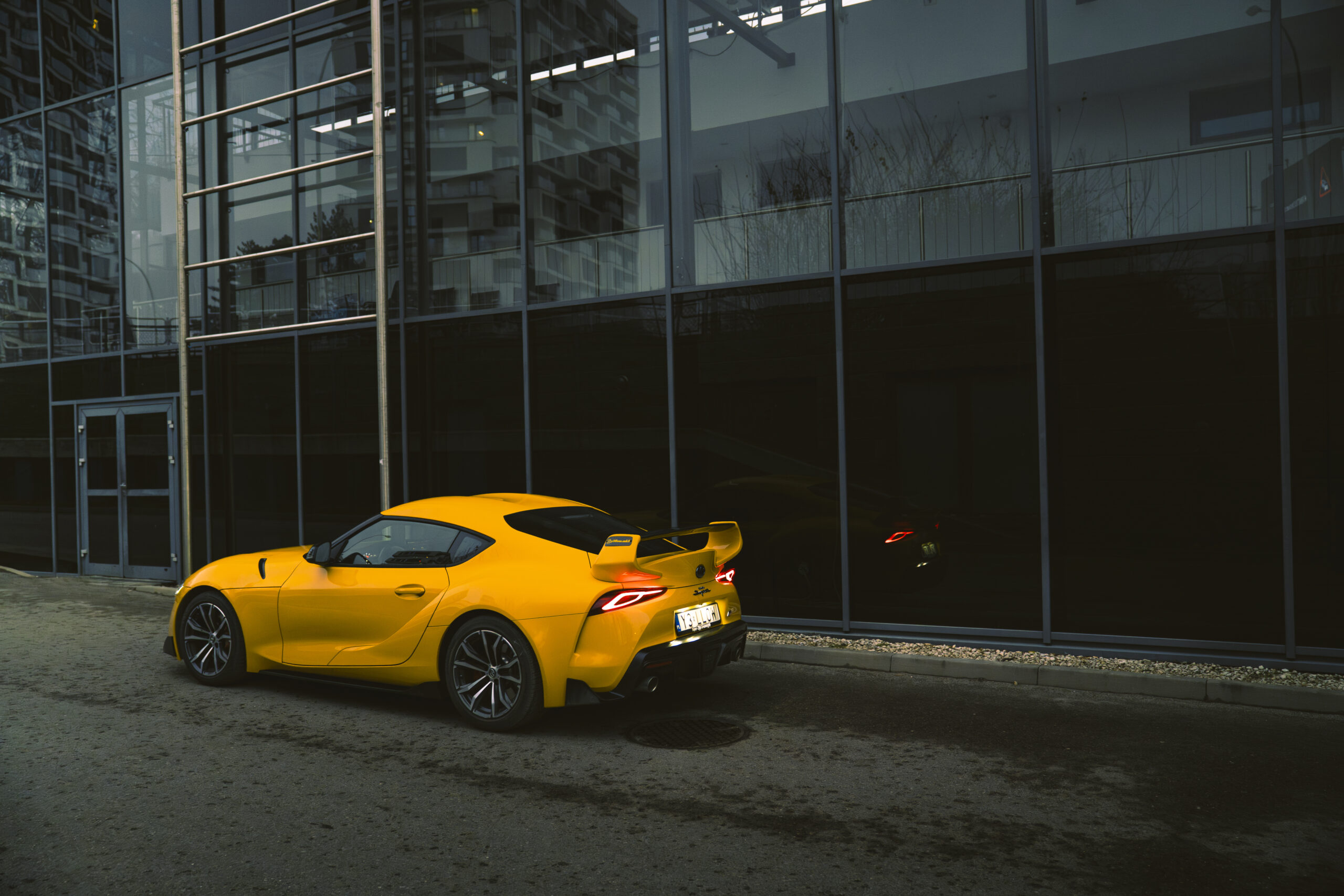 toyota supra a90 side view