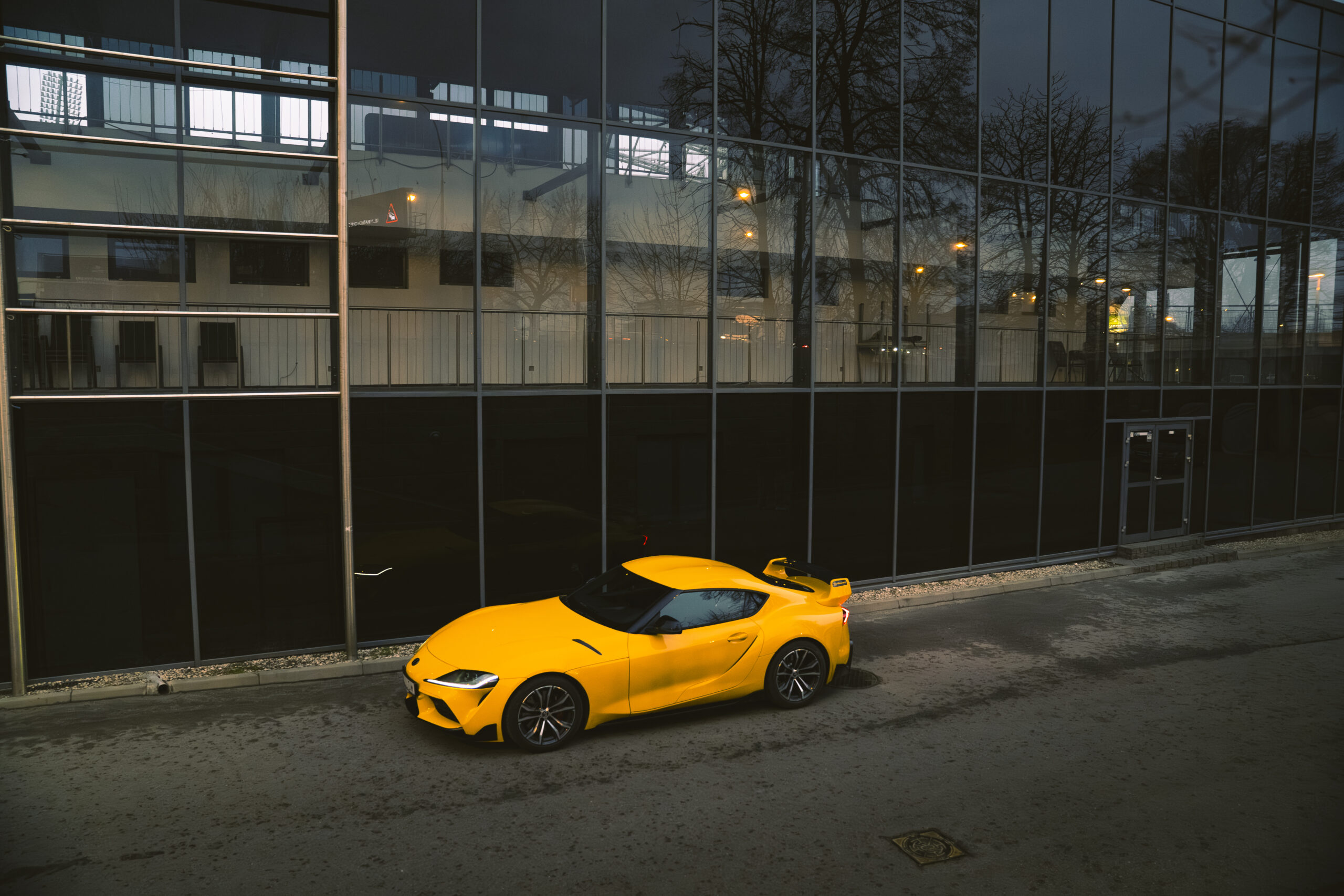 toyota supra a90 front side view